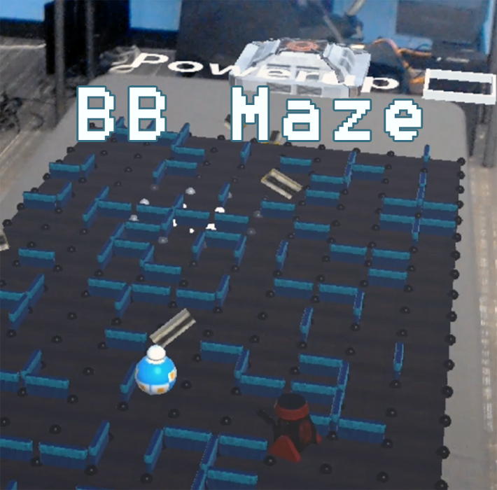Help BB-8 navigate the maze and escape BB-Hate. A Mixed Reality game developed for Hololens with Unity3D. Platform: Microsoft Hololens, Team Size: 5, Duration: 2 weeks. Date: Fall 2017