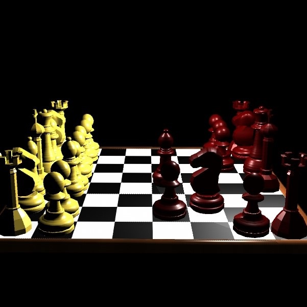 A 3D model of chess board and pieces created using Maya 2016. Hypershade has been used to add materials and textures. Date: July 2016 
